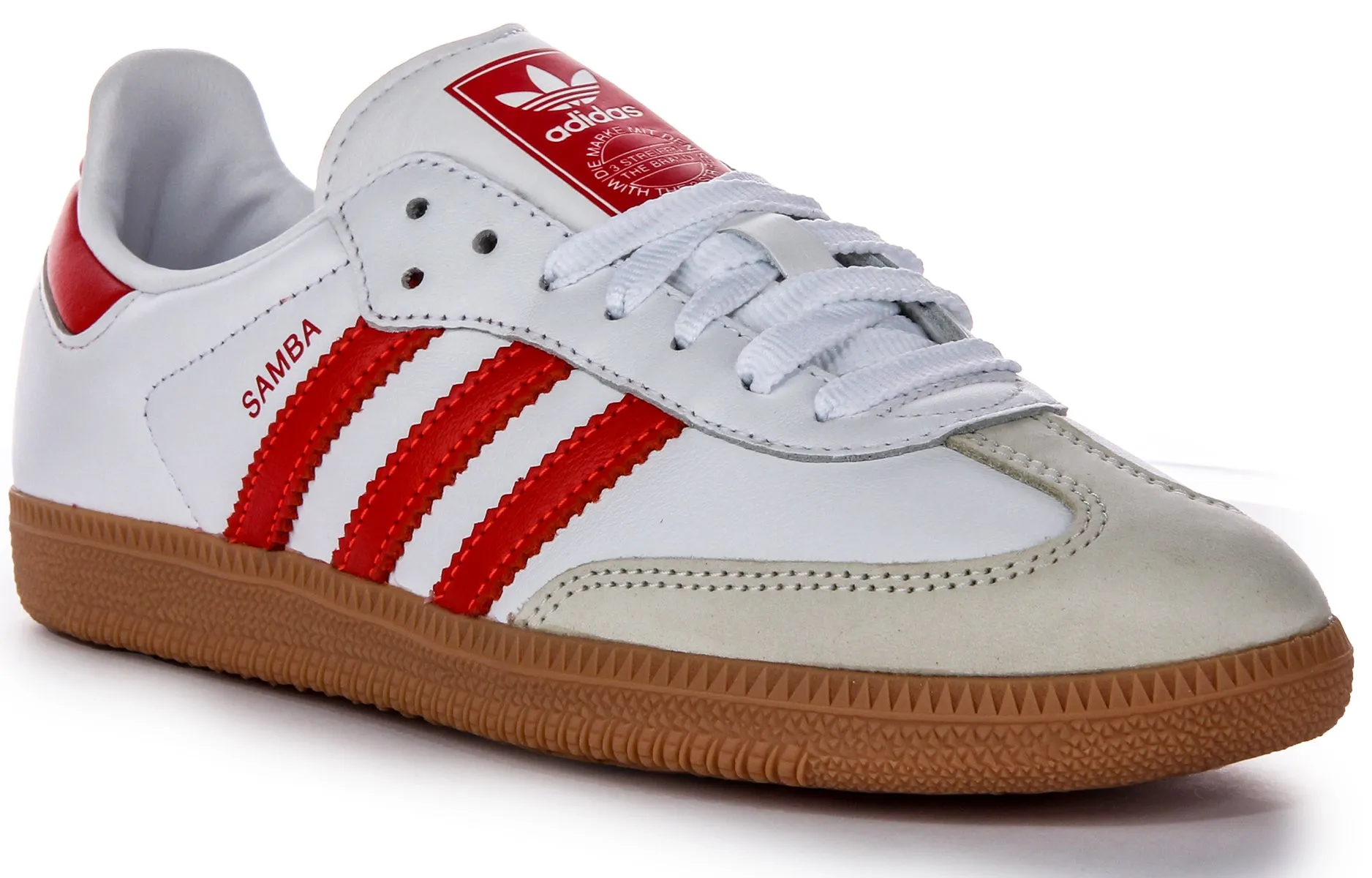 Adidas Samba OG In White Red For Women Shoes Adidas