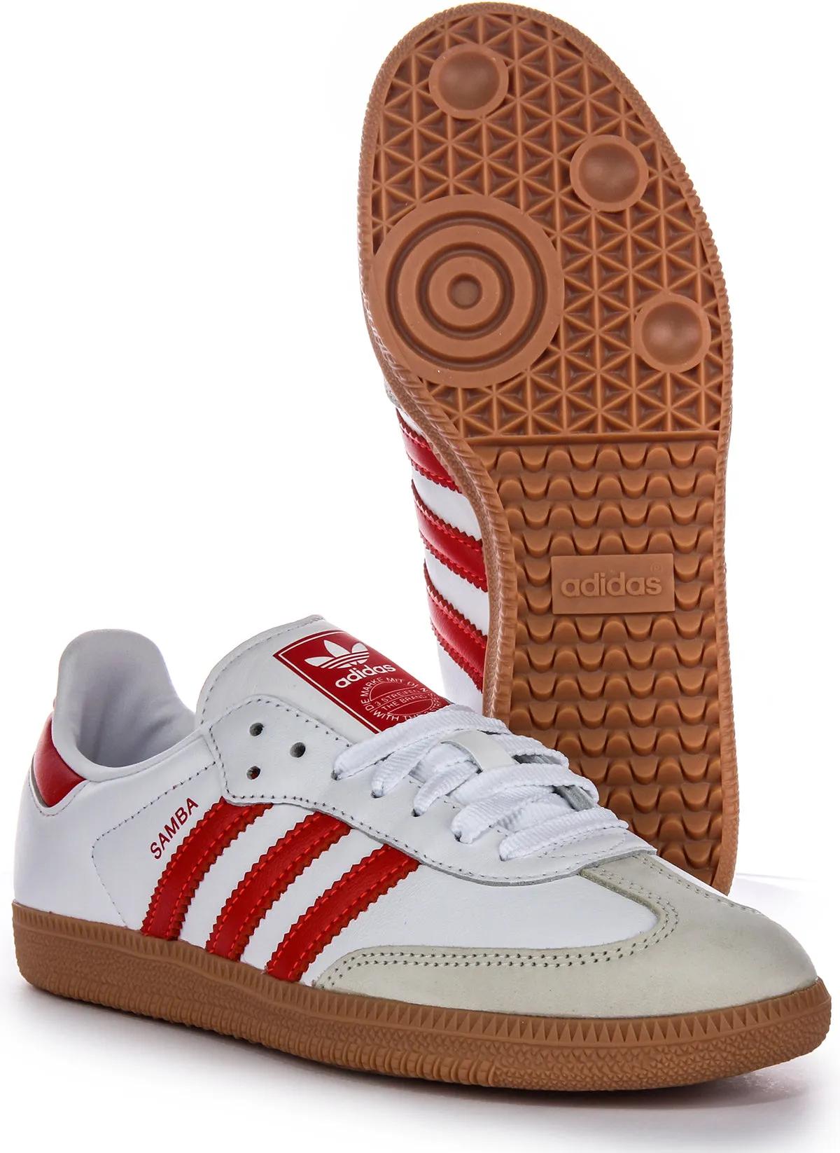 Adidas Samba OG In White Red For Women Shoes Adidas