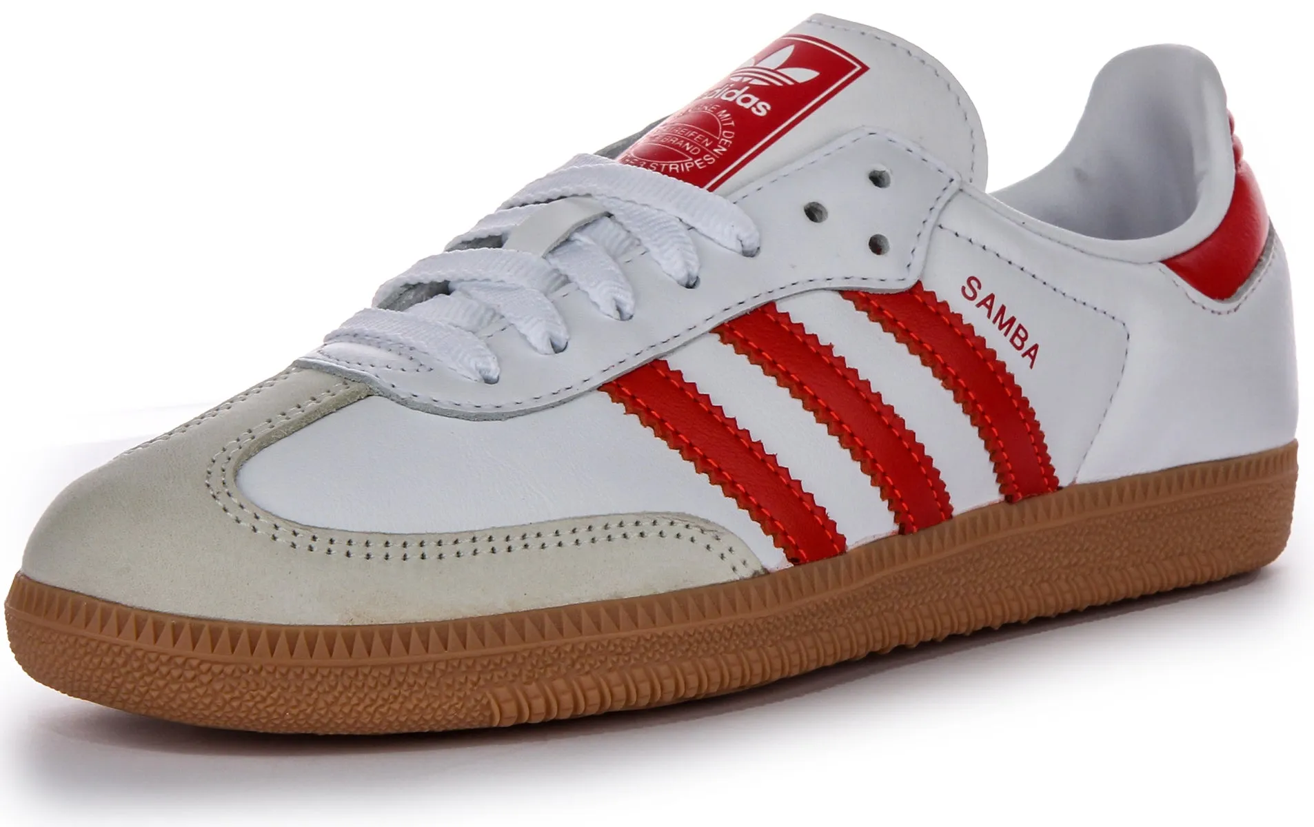 Adidas Samba OG In White Red For Women Shoes Adidas