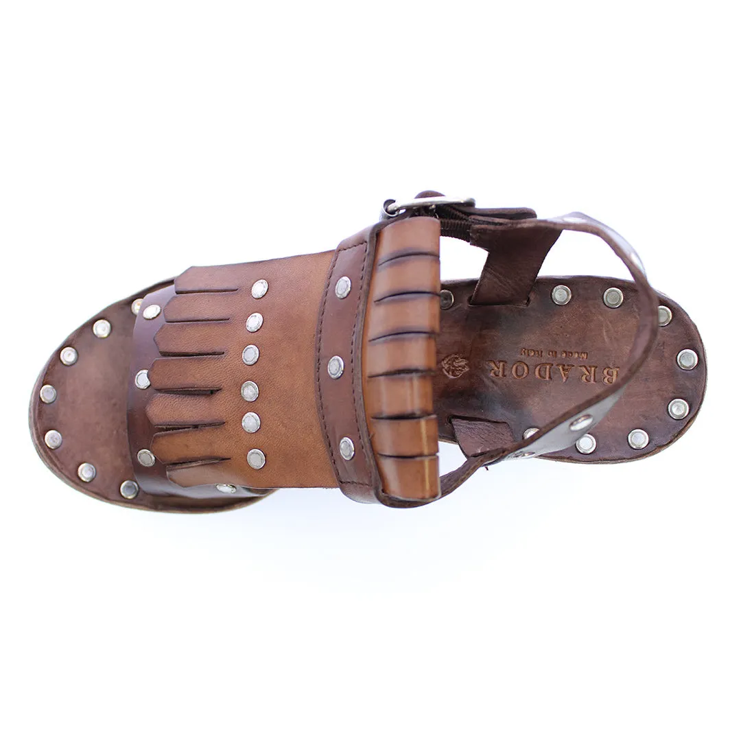 ALABAMA MAHOGANY HEELED SANDAL