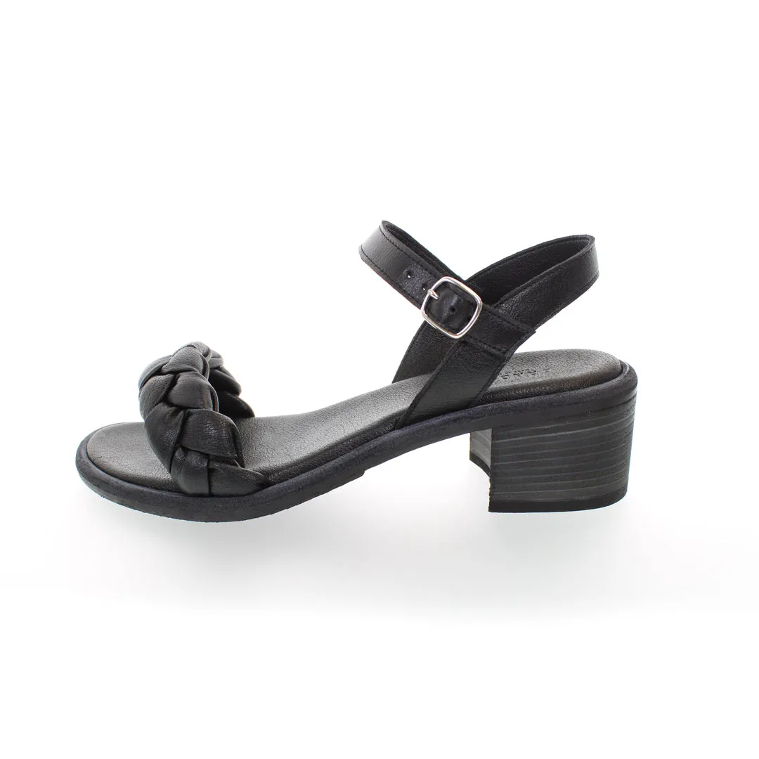 ALBA BLACK HEELED SANDAL