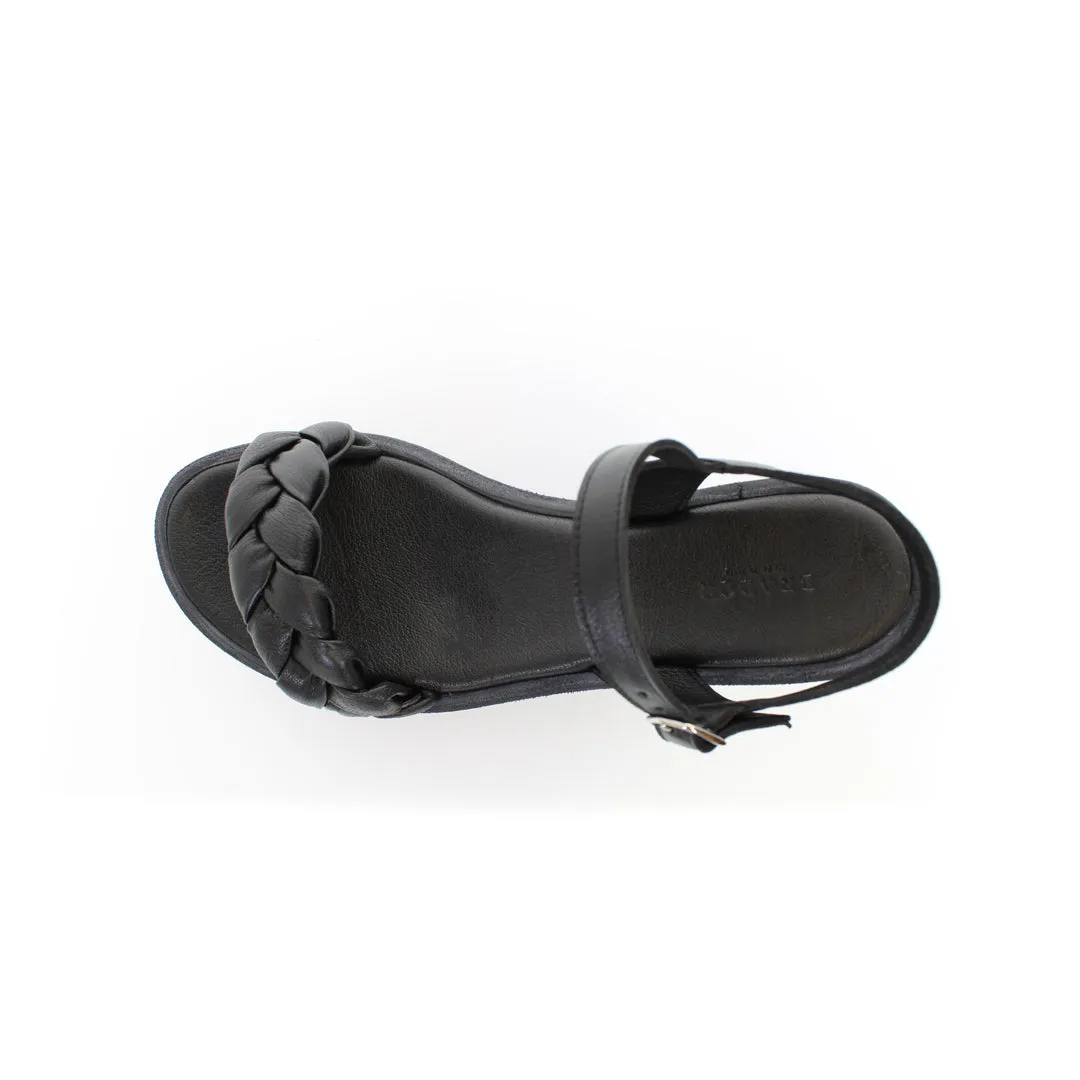 ALBA BLACK HEELED SANDAL