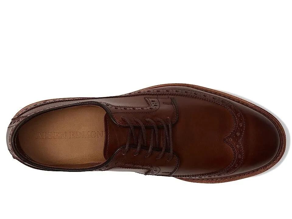 Allen Edmonds William Wingtip Derby Men's 7.5 Dark Chili Leather Shoes FZP083