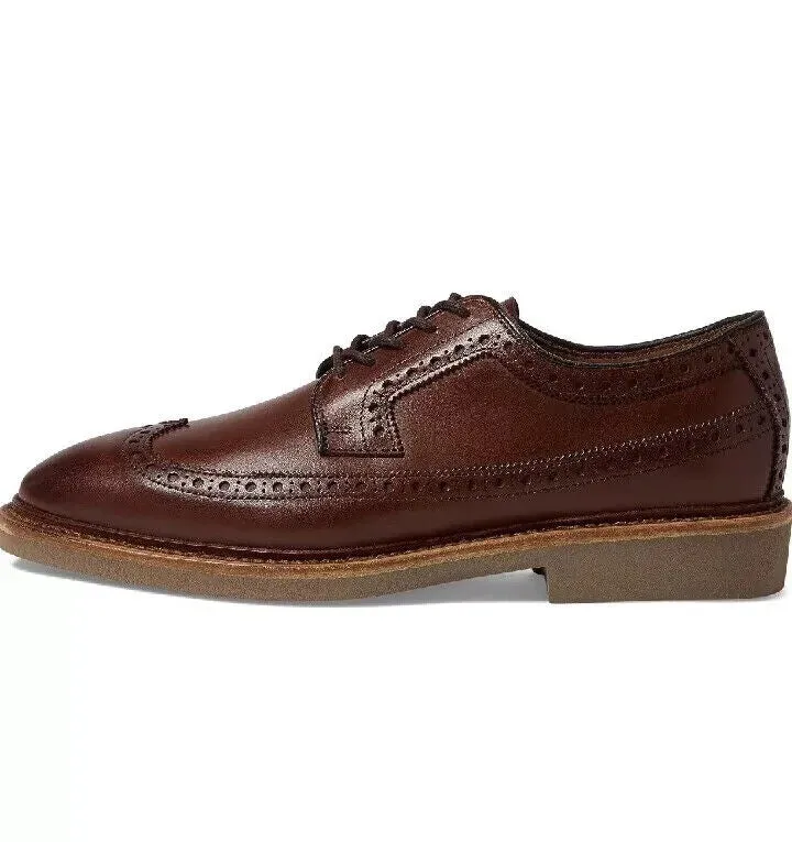 Allen Edmonds William Wingtip Derby Men's 7.5 Dark Chili Leather Shoes FZP083