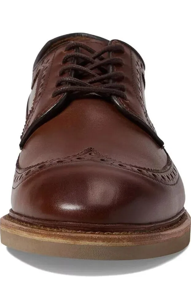 Allen Edmonds William Wingtip Derby Men's 7.5 Dark Chili Leather Shoes FZP083
