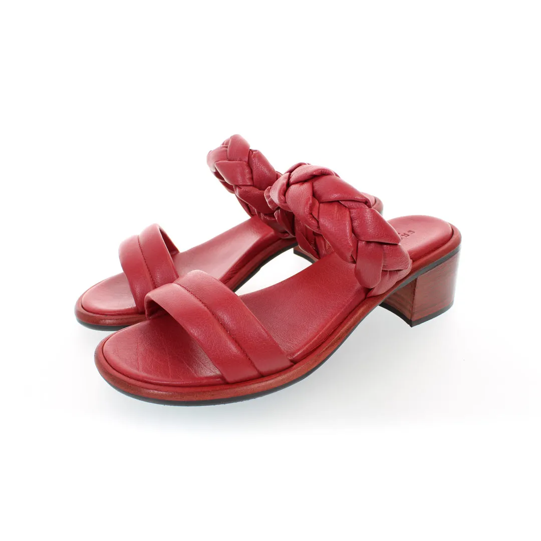 AMELIA CERISE HEELED SANDAL