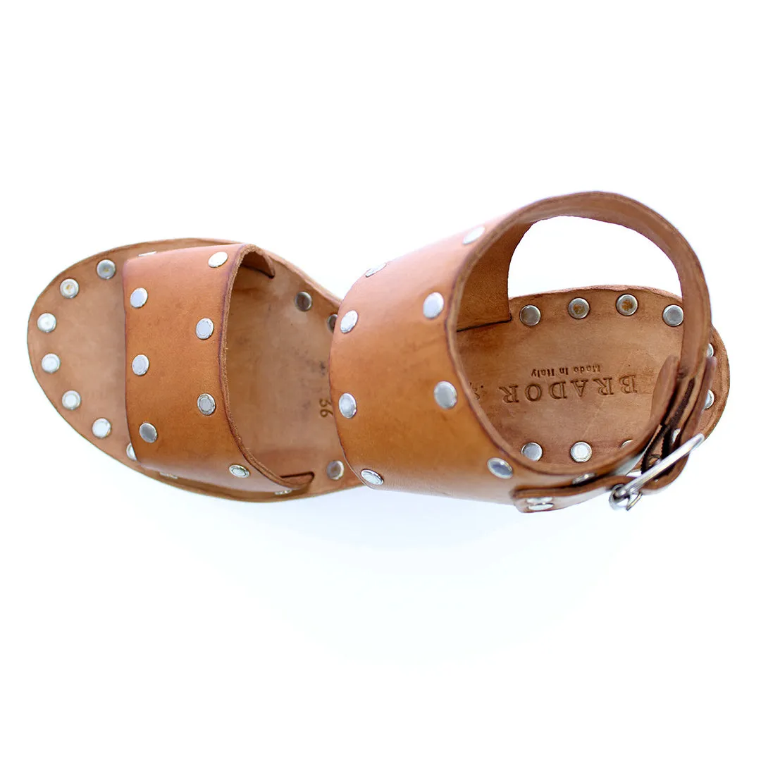 AYER TAN HEELED SANDAL