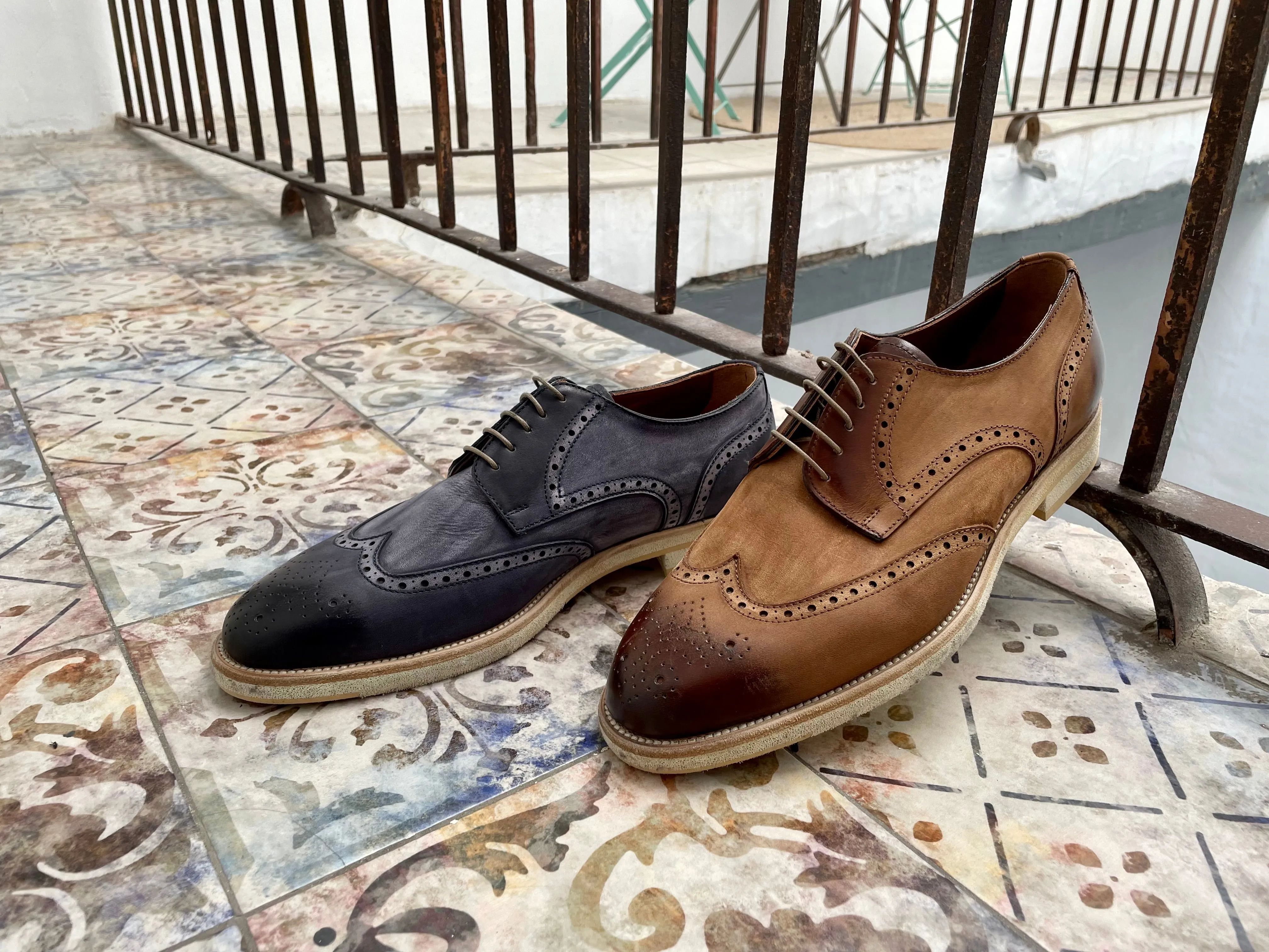 BERLINA WINGTIP CUOIO