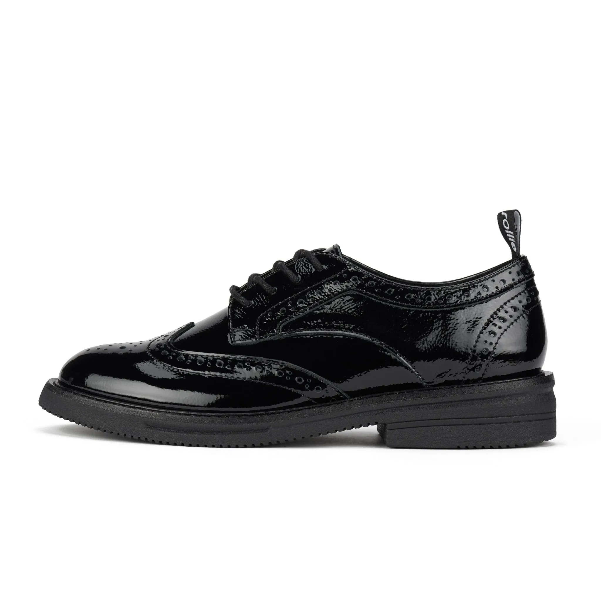 Brogue Rise Black Patent