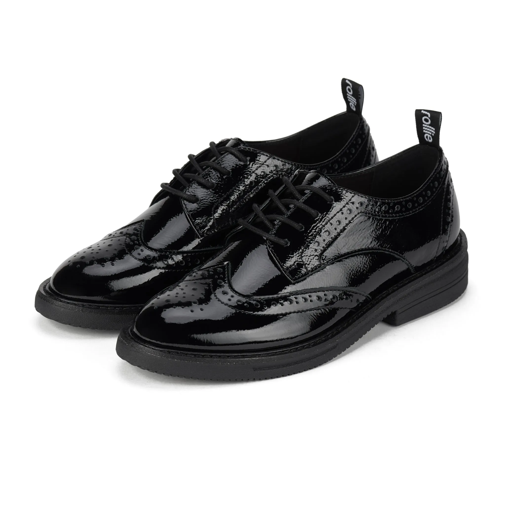 Brogue Rise Black Patent