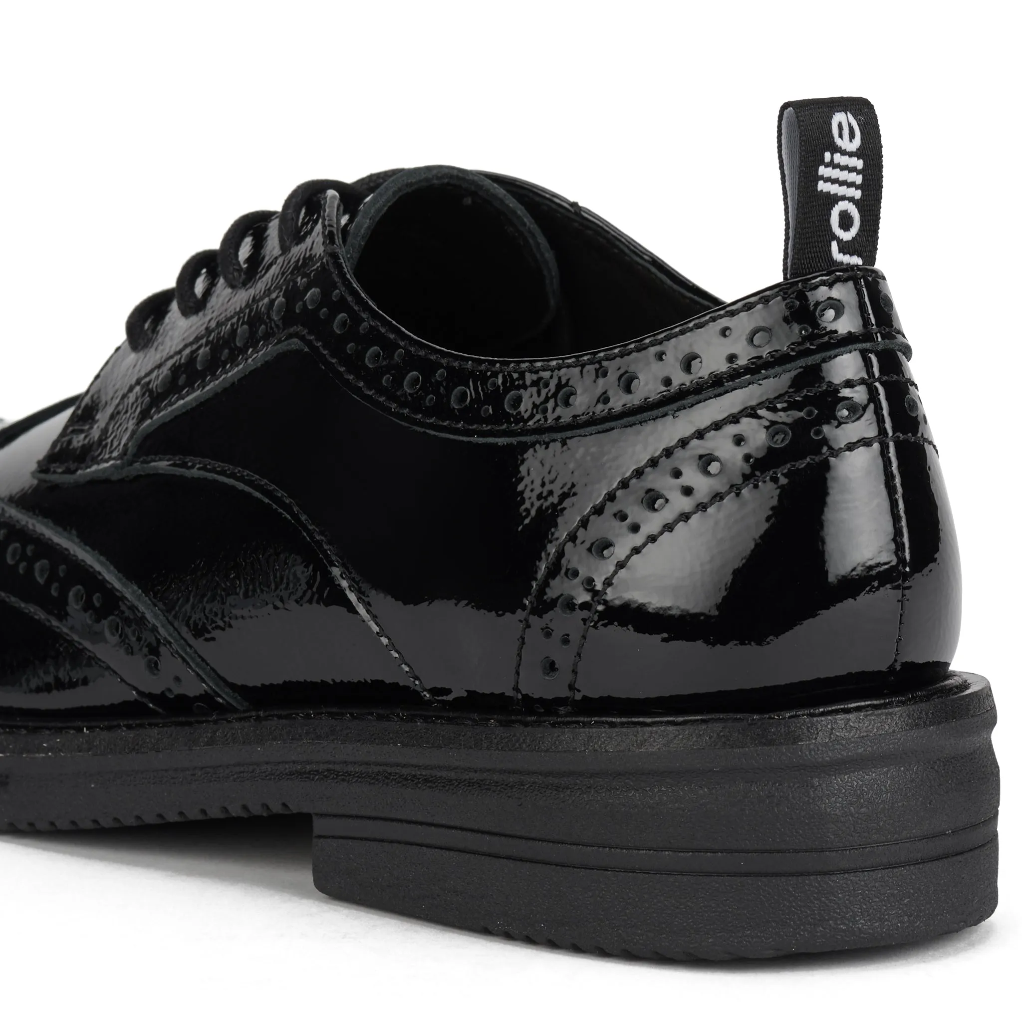 Brogue Rise Black Patent