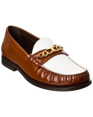 CELINE Luco Triomphe Leather Loafer