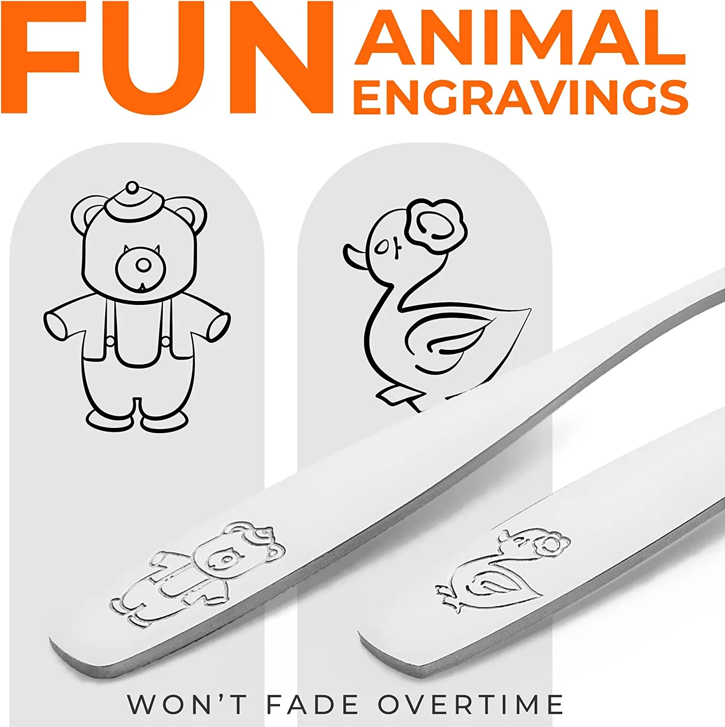 Child and Toddler Silverware Set for Self Feeding (3 Spoons & 3 Forks) ecco Shoes