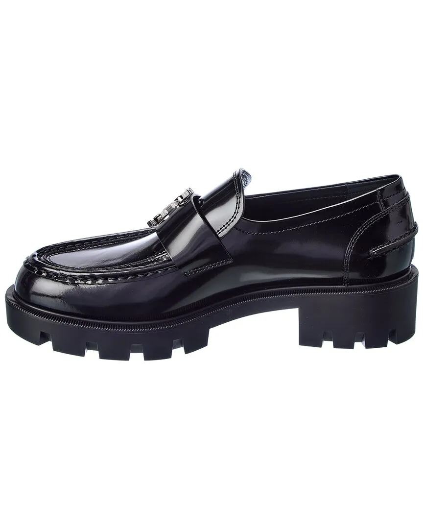 Christian Louboutin CL Moc Lug Leather Loafer