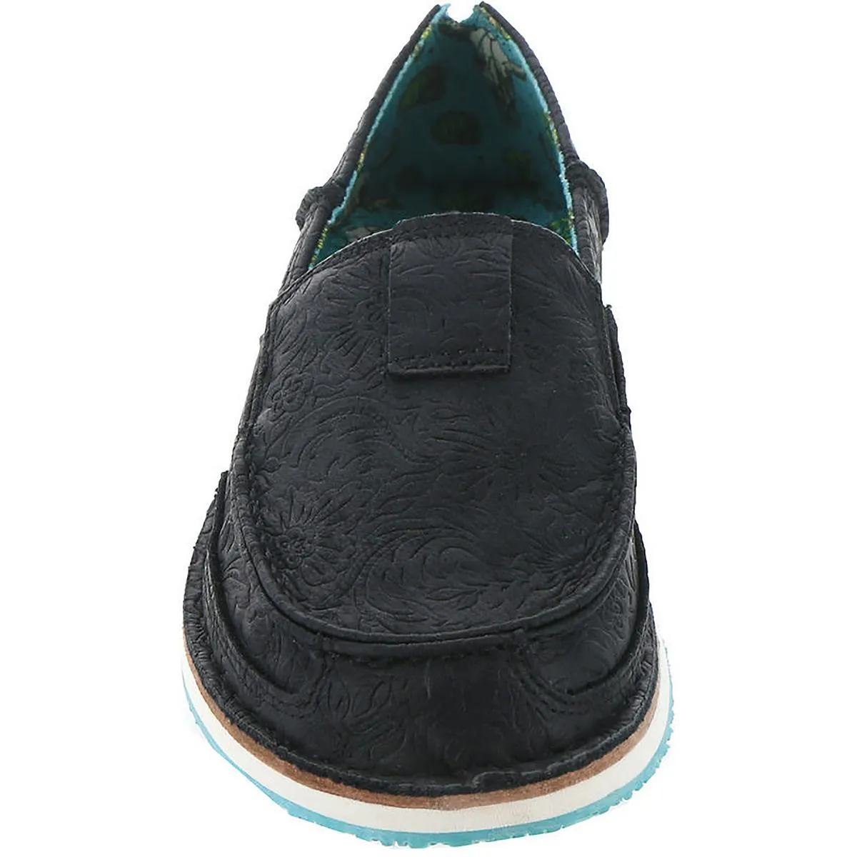Citrine Womens Faux Leather Slip-On Loafers
