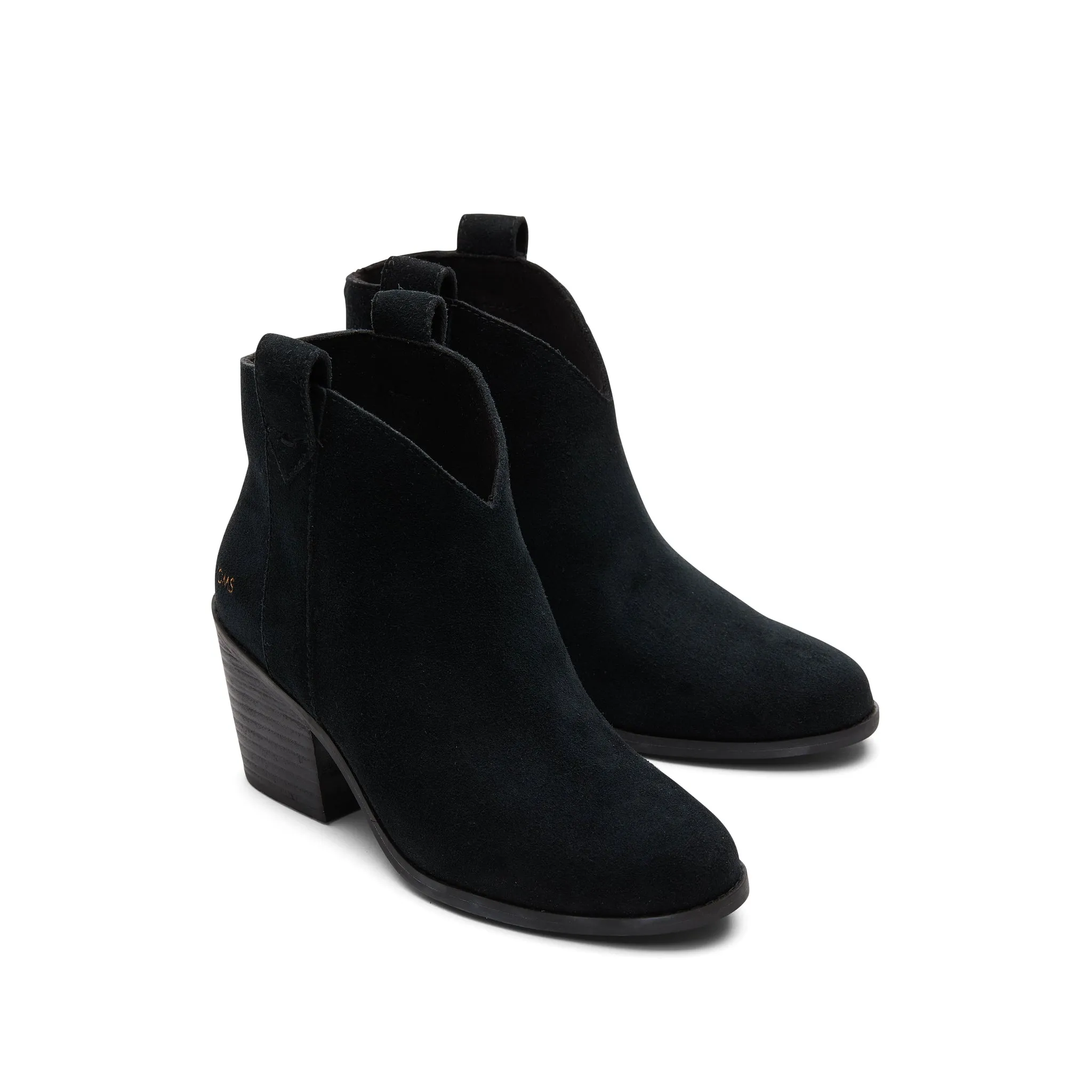Constance Black Suede Heeled Boot