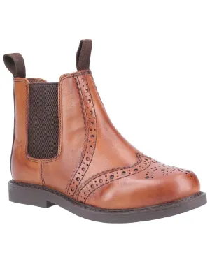Cotswold Childrens Nympsfield Brogue Pull On Chelsea Boots Cotswold Shoes