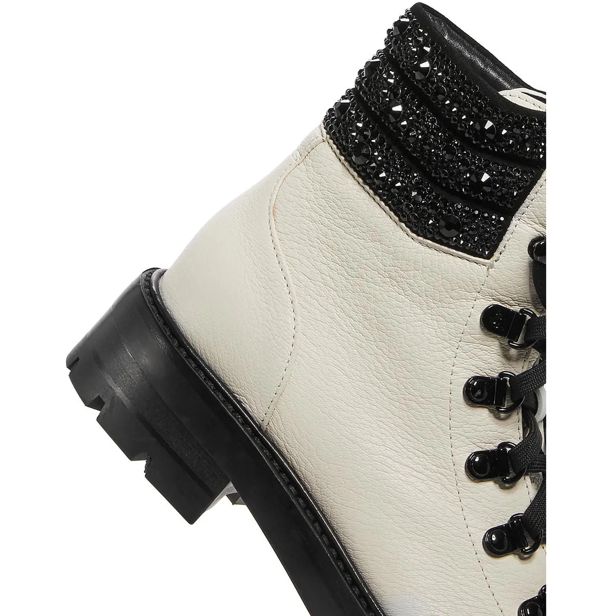 Eshe Flat Womens Lace-Up Lugged Sole Hiking Boots