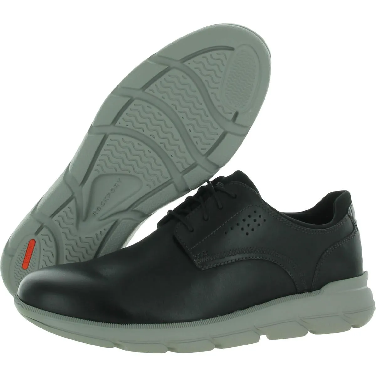 Grady Plain Toe Mens Leather Lace Up Derby Shoes