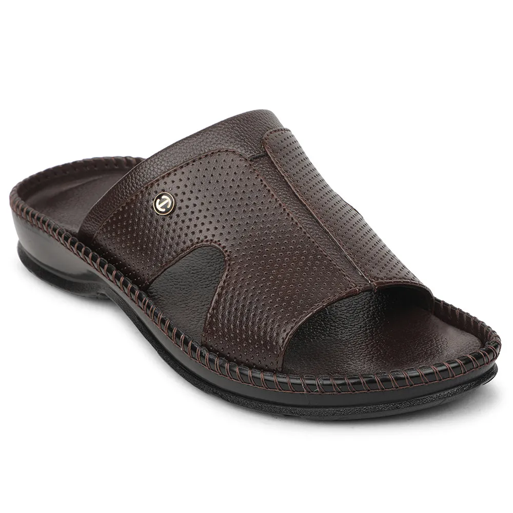 Healers Brown Casual Slipper For Men CSS-24 By Liberty