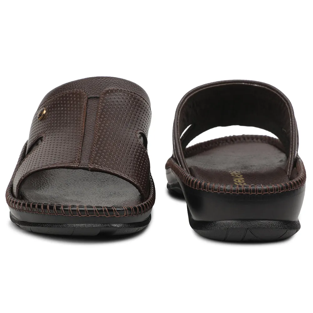 Healers Brown Casual Slipper For Men CSS-24 By Liberty