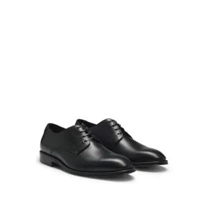 Italian leather Derby shoes with stitching details