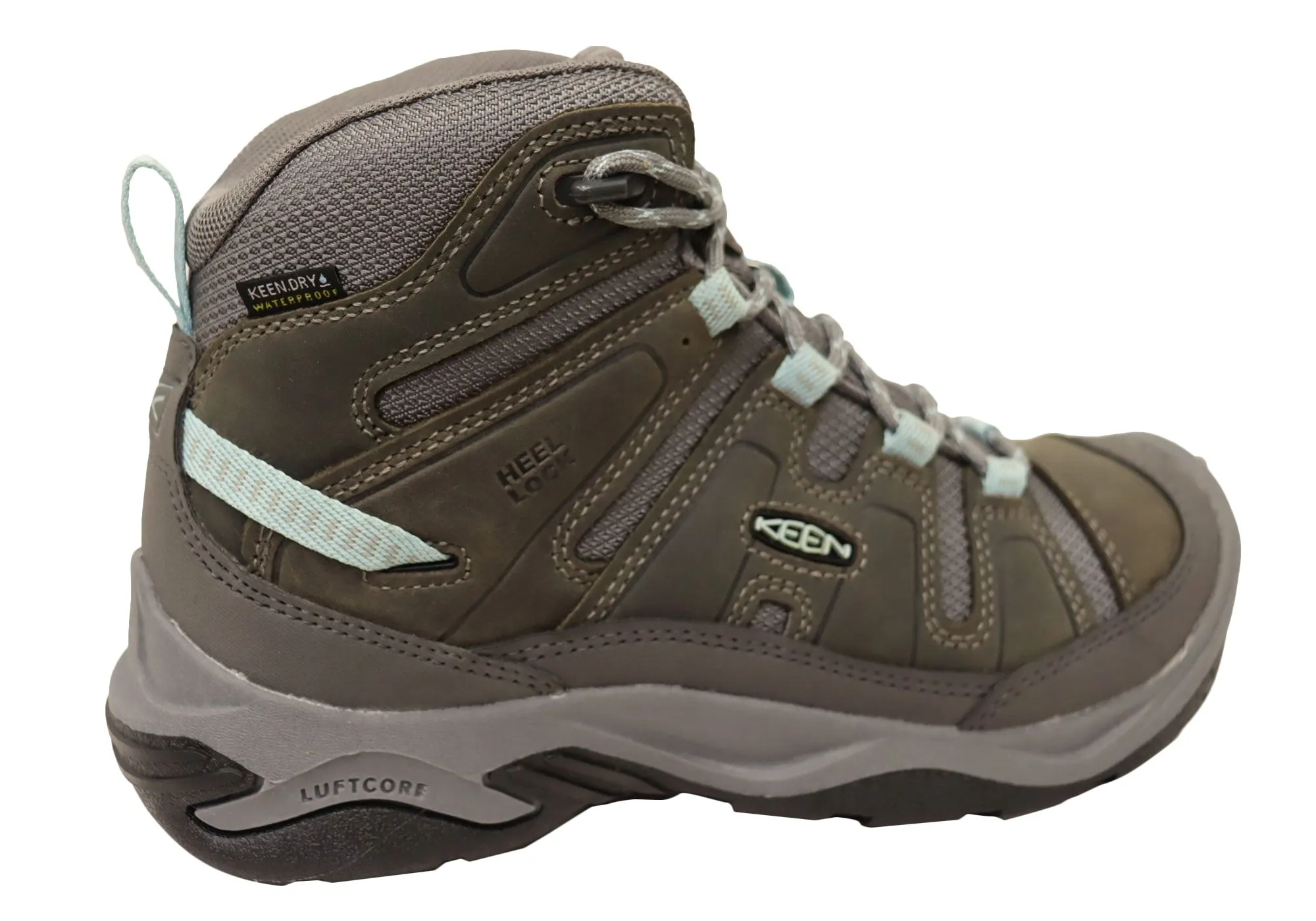 Keen Circadia Mid Waterproof Womens Leather Wide Fit Hiking Boots Keen Shoes