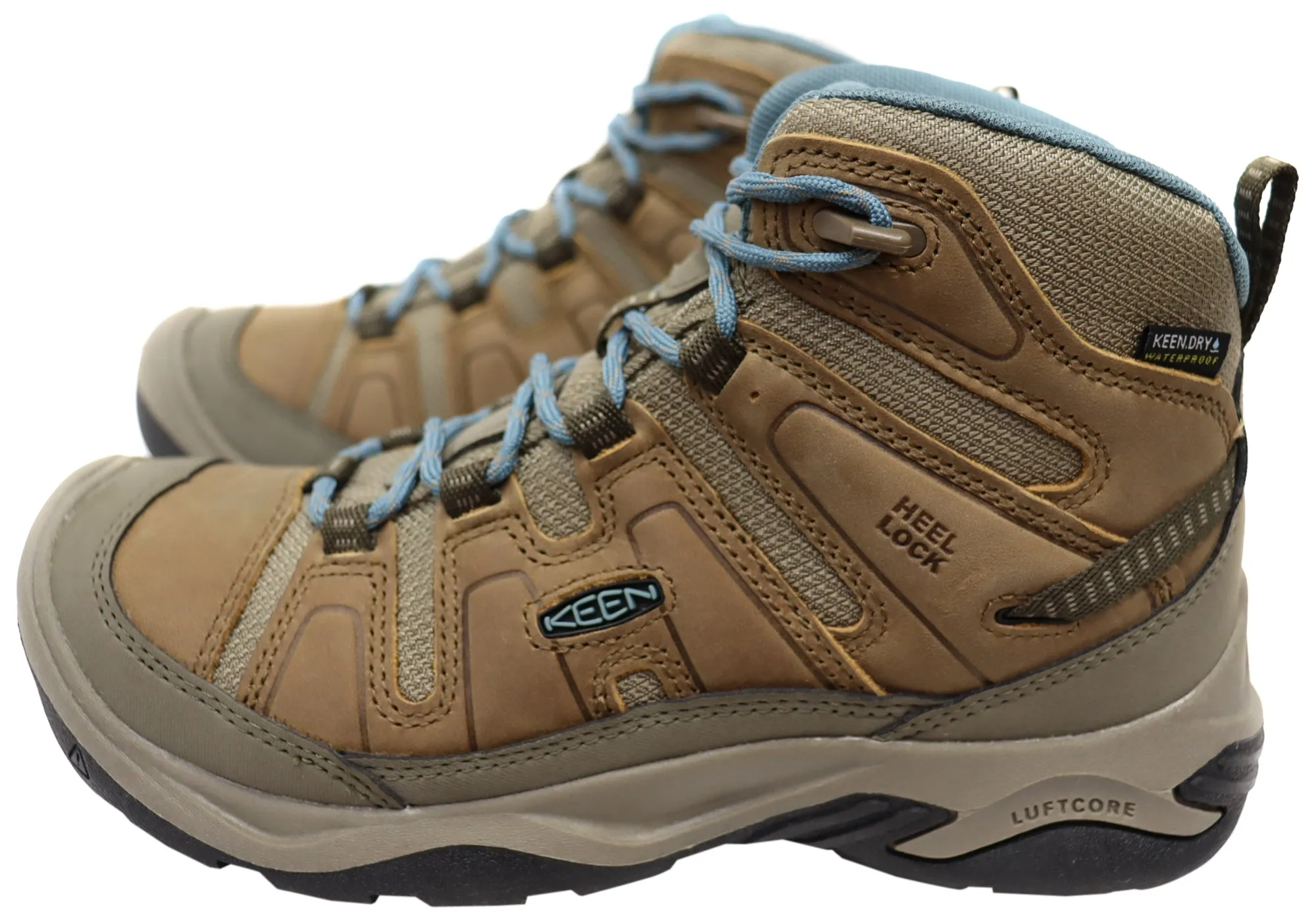 Keen Circadia Mid Waterproof Womens Leather Wide Fit Hiking Boots Keen Shoes