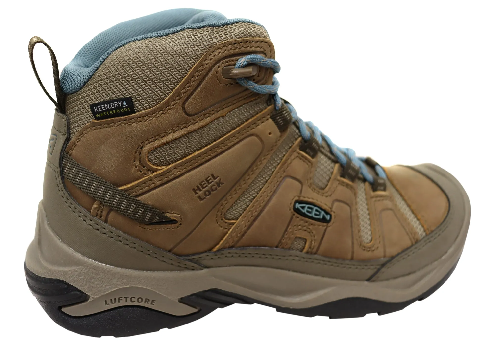 Keen Circadia Mid Waterproof Womens Leather Wide Fit Hiking Boots Keen Shoes