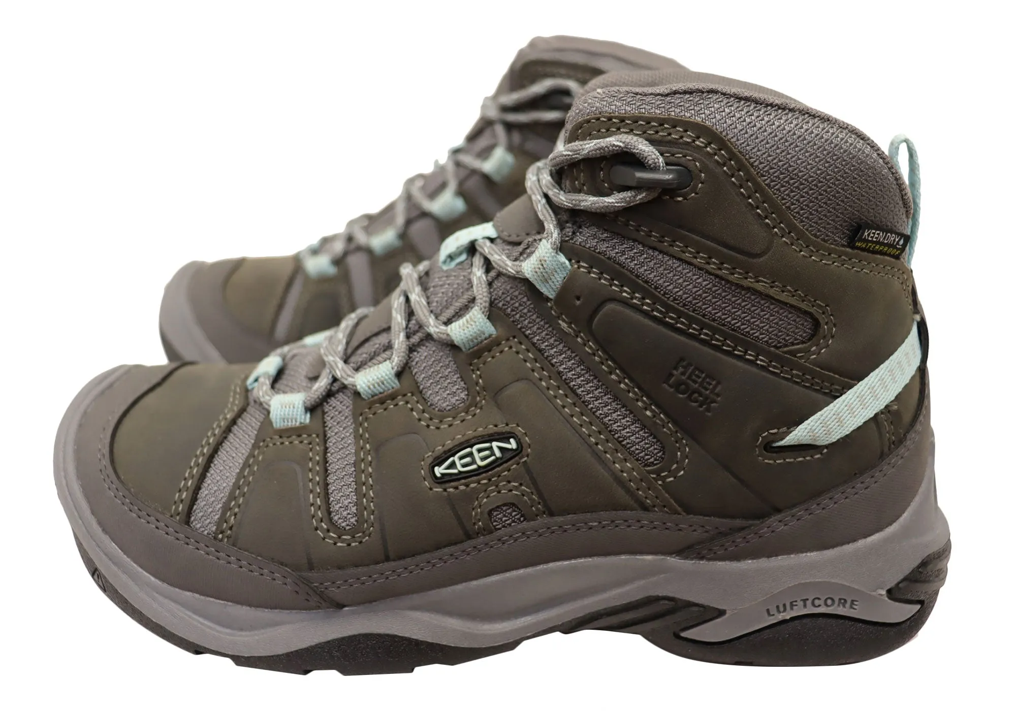 Keen Circadia Mid Waterproof Womens Leather Wide Fit Hiking Boots Keen Shoes