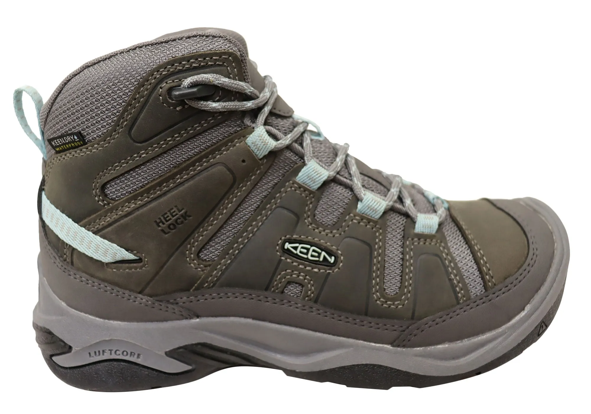 Keen Circadia Mid Waterproof Womens Leather Wide Fit Hiking Boots Keen Shoes