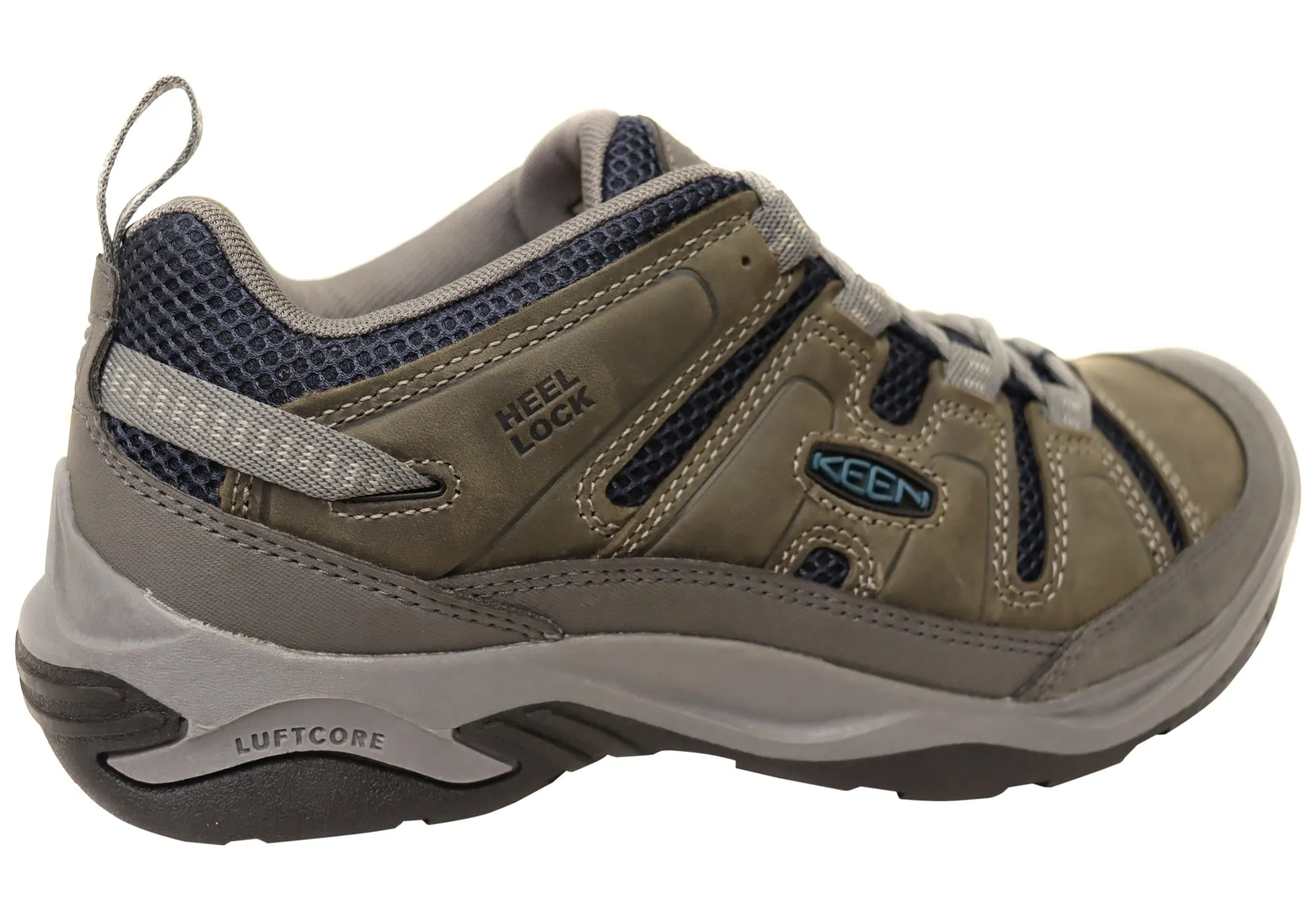 Keen Circadia Vent Mens Leather Wide Fit Hiking Shoes Keen Shoes