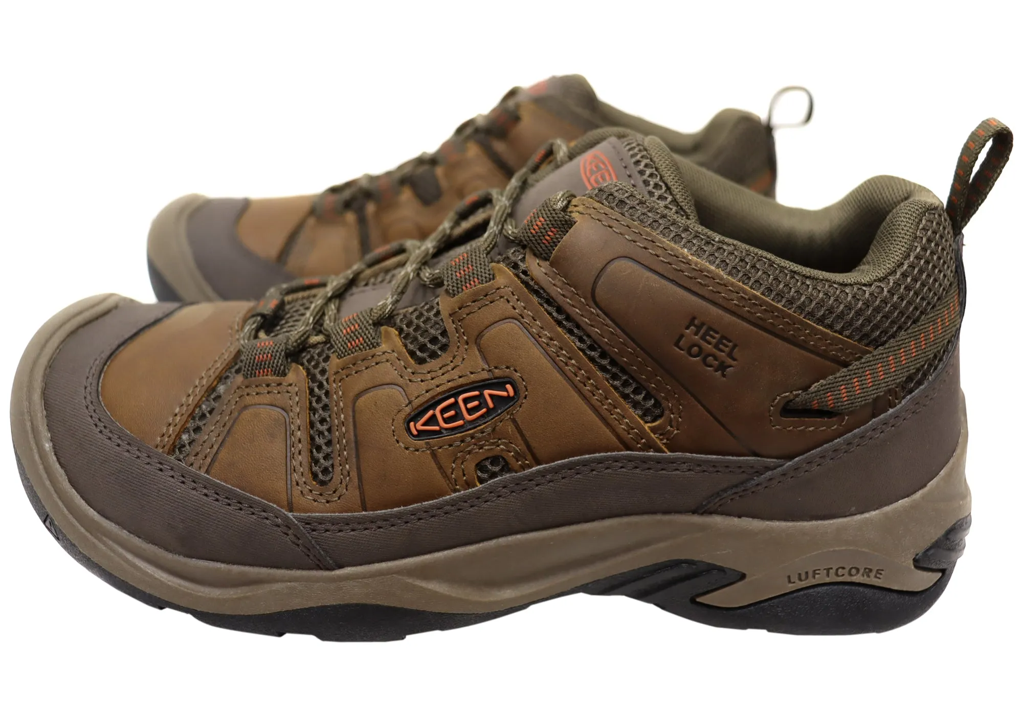 Keen Circadia Vent Mens Leather Wide Fit Hiking Shoes Keen Shoes