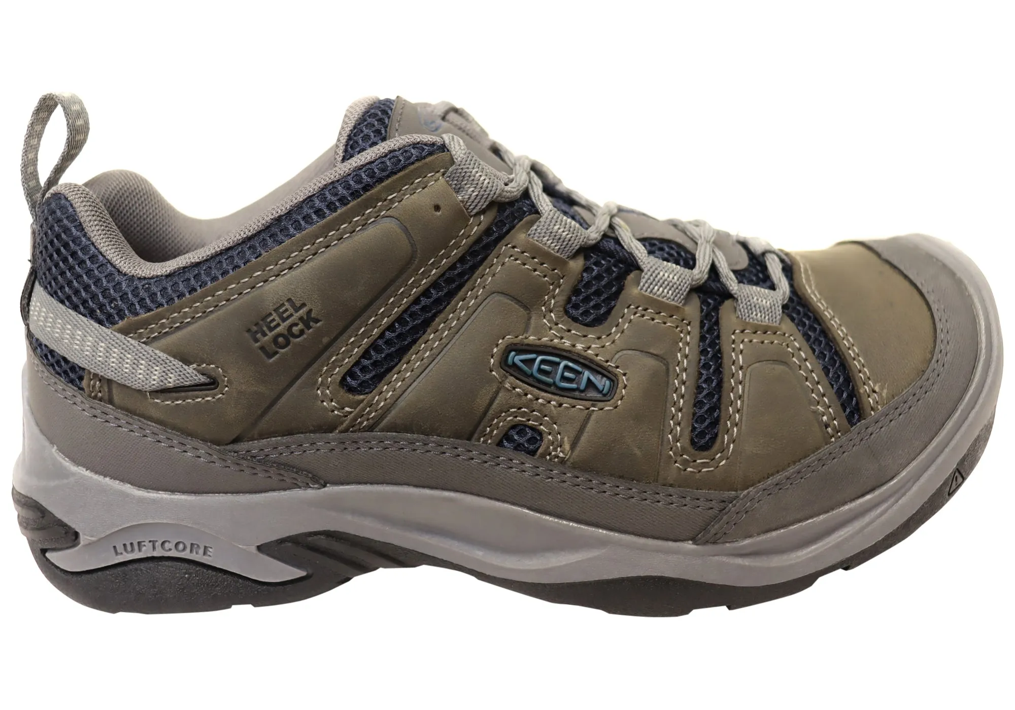 Keen Circadia Vent Mens Leather Wide Fit Hiking Shoes Keen Shoes