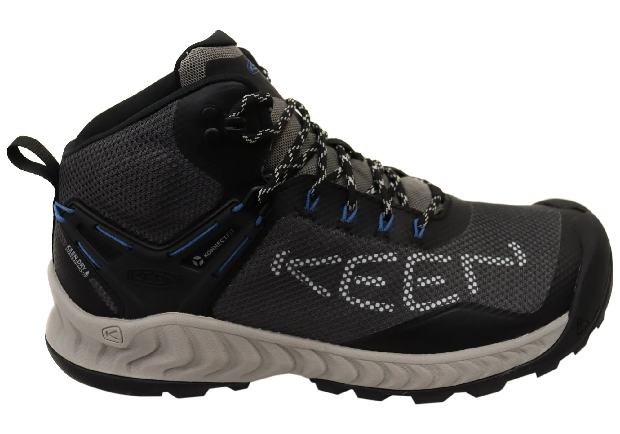 Keen Mens Comfortable Lace Up NXIS EVO Mid Waterproof Boots Keen Shoes