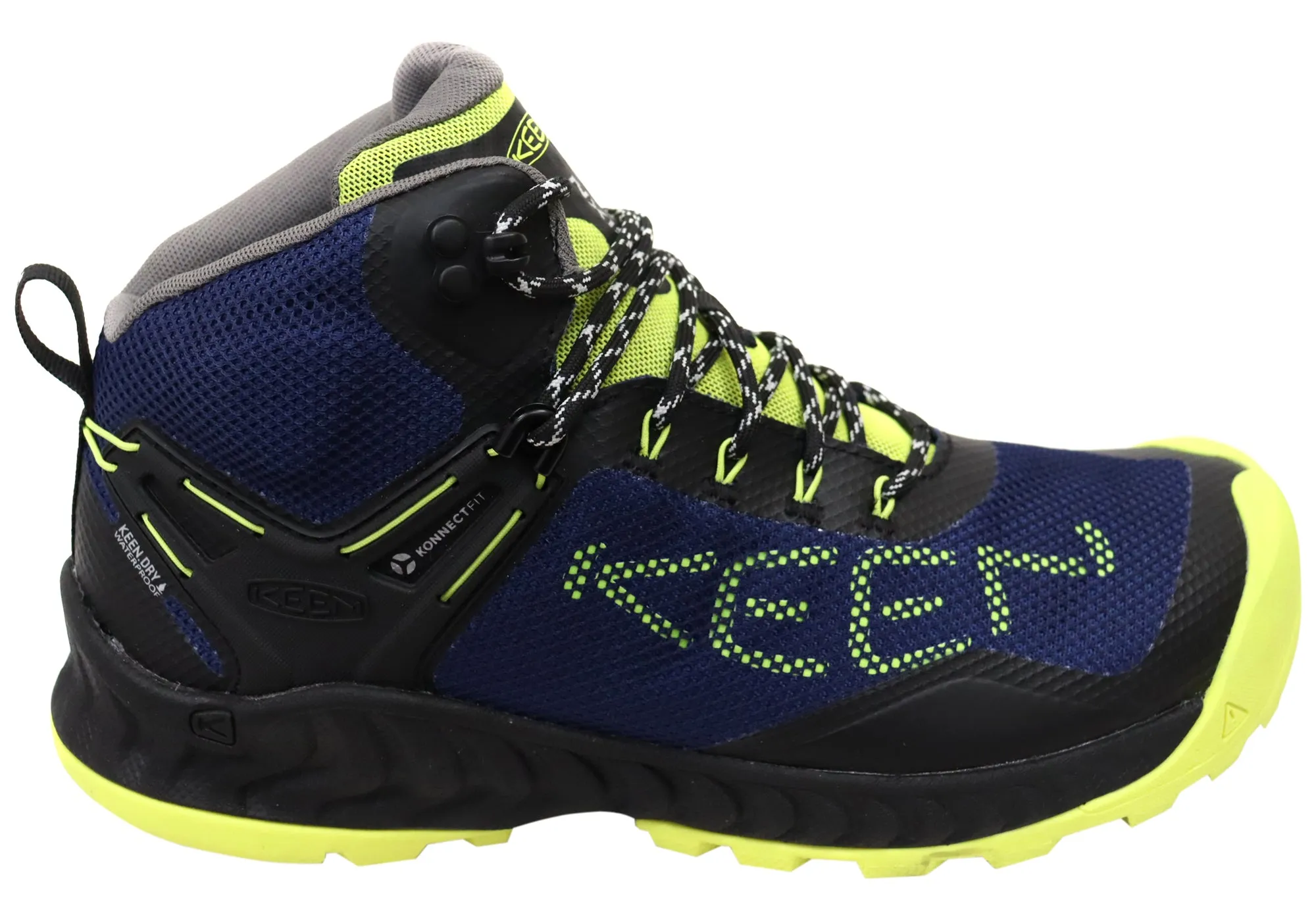 Keen Mens Comfortable Lace Up NXIS EVO Mid Waterproof Boots Keen Shoes