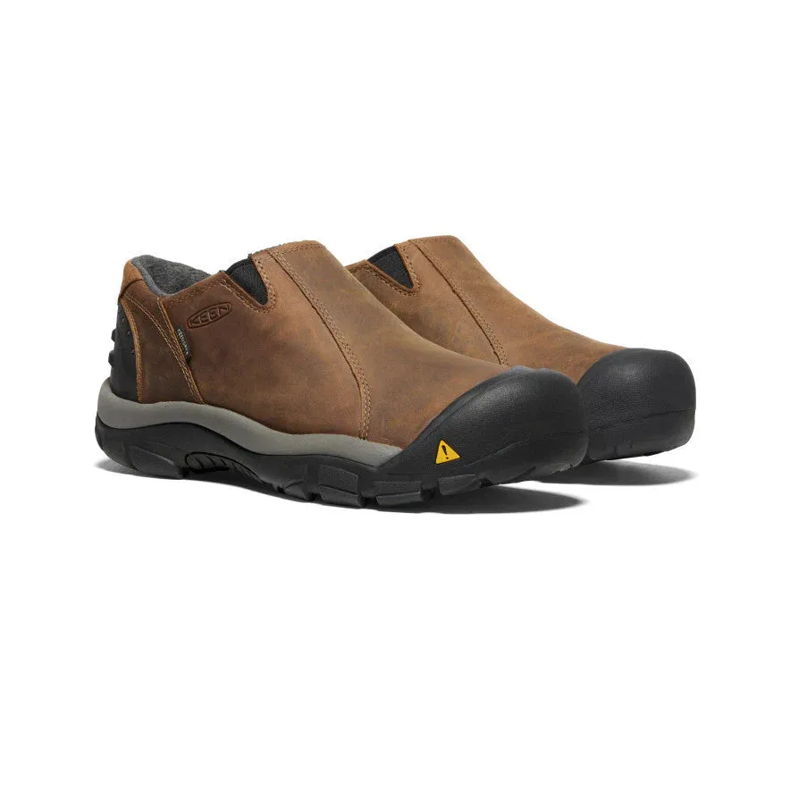 Keen Shoes Men's Brixen Low WP Slate Black/Madder Brown