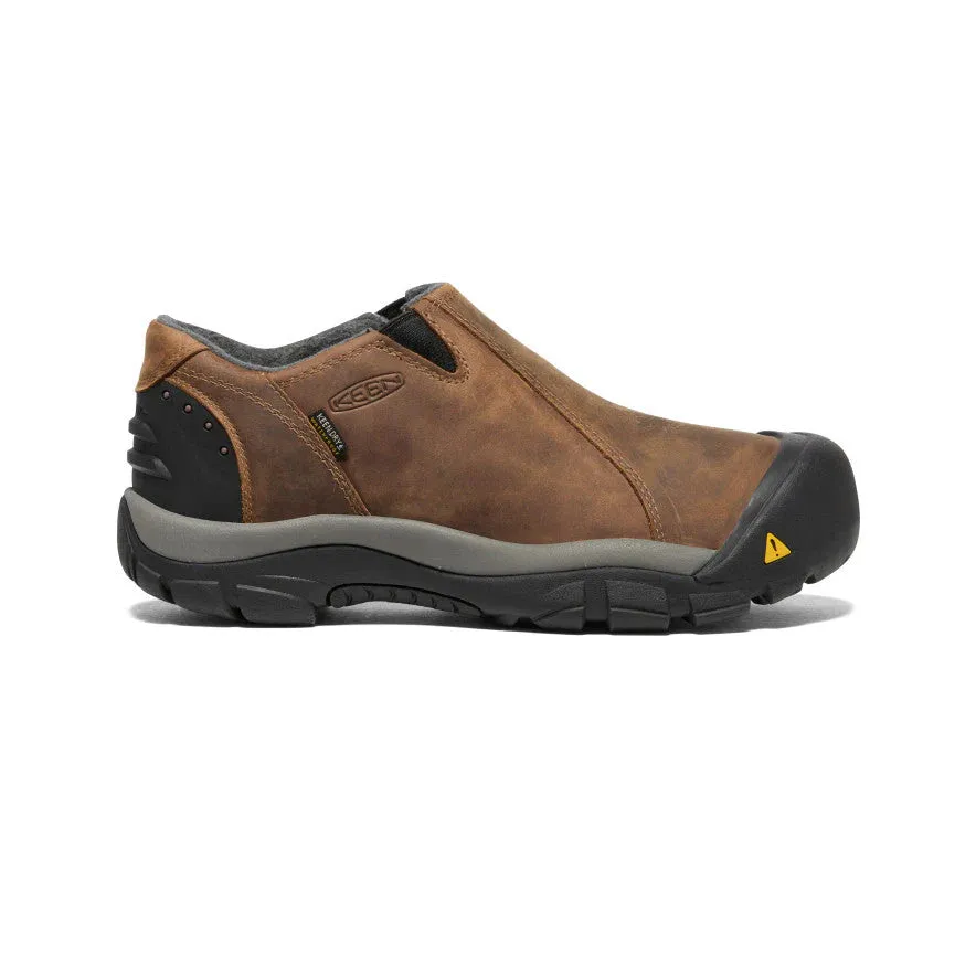 Keen Shoes Men's Brixen Low WP Slate Black/Madder Brown