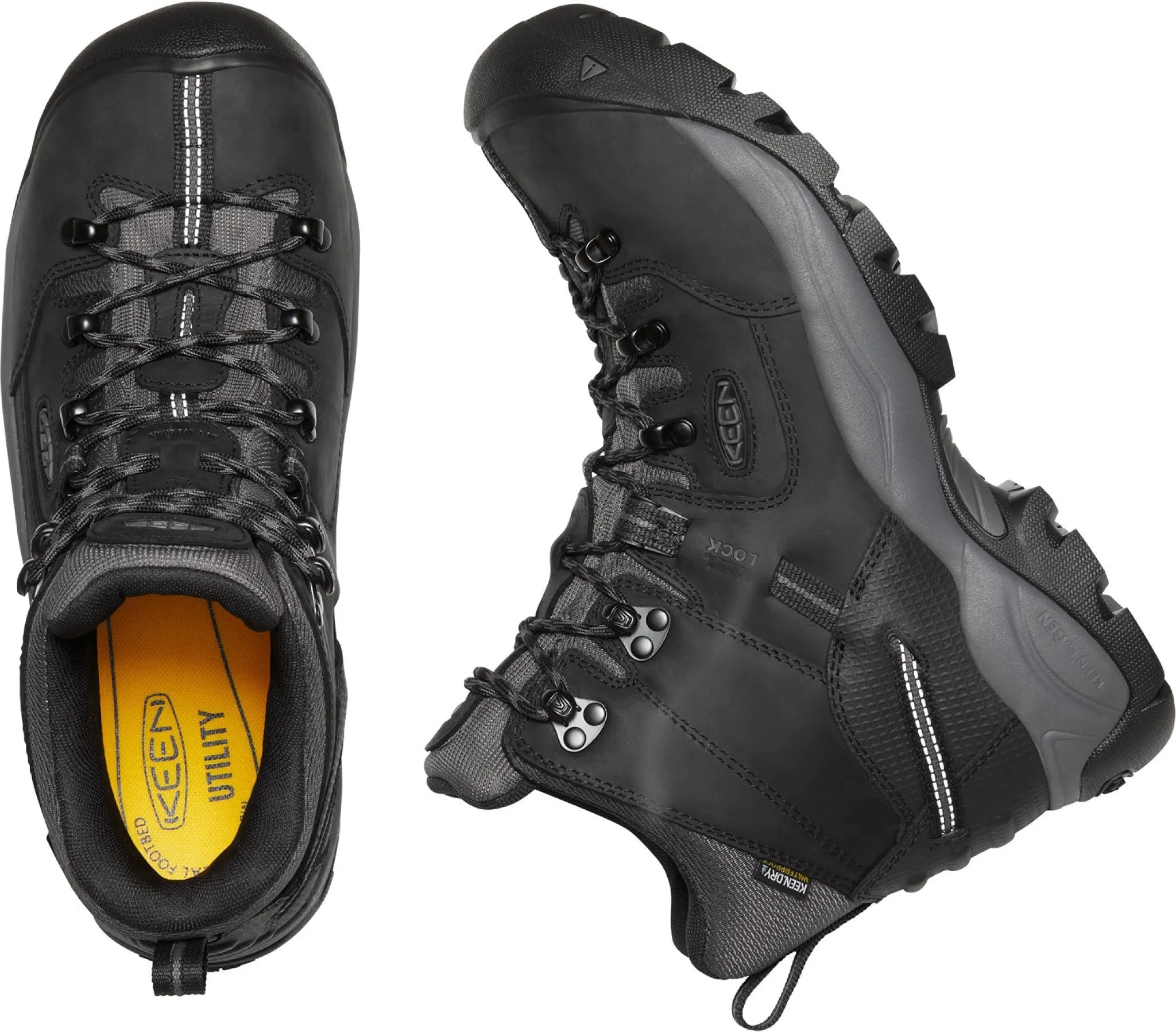 KEEN Utility Men's Pittsburgh Energy 6" Waterproof Carbon Fiber Toe Work Boot KEEN Utility Shoes