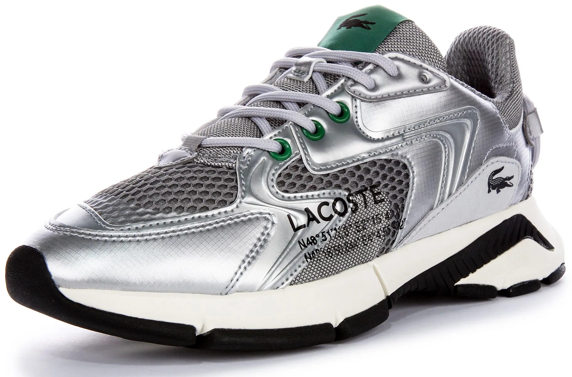 Lacoste L003 Neo In Silver For Women Shoes Lacoste