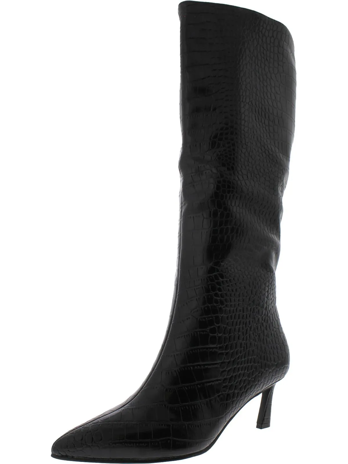 Lavan Womens Suede Pointed Toe Knee-High Boots
