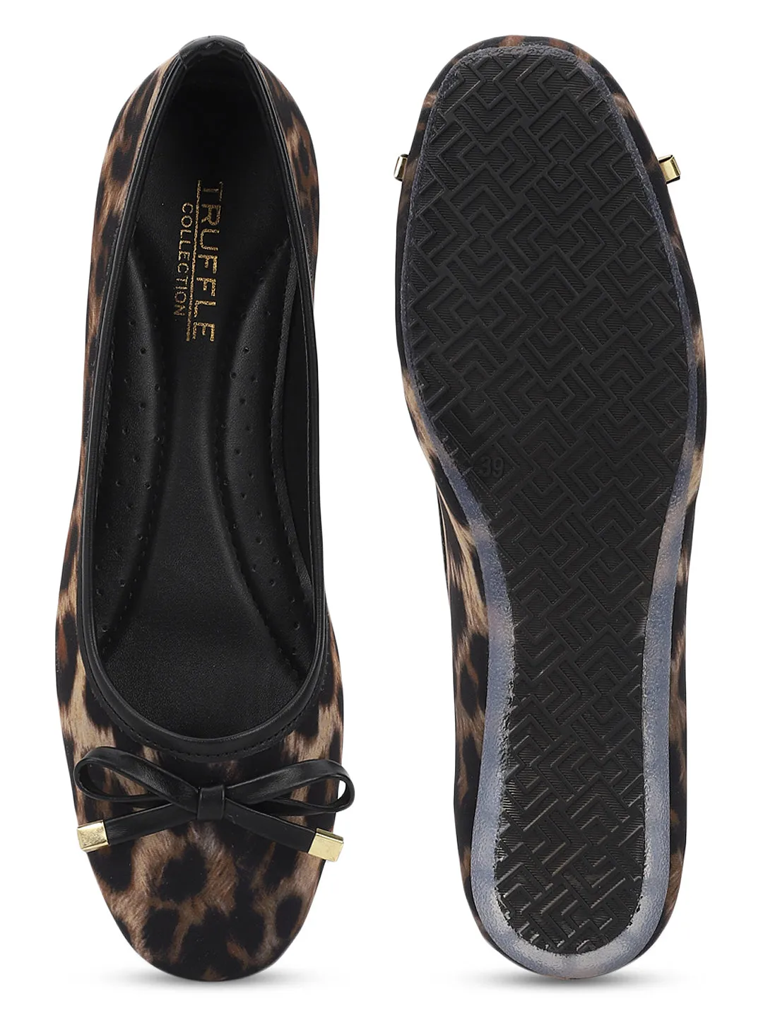 Leopard PU Stylish Slip-On Flat Ballerina (TC-1213-LEO)