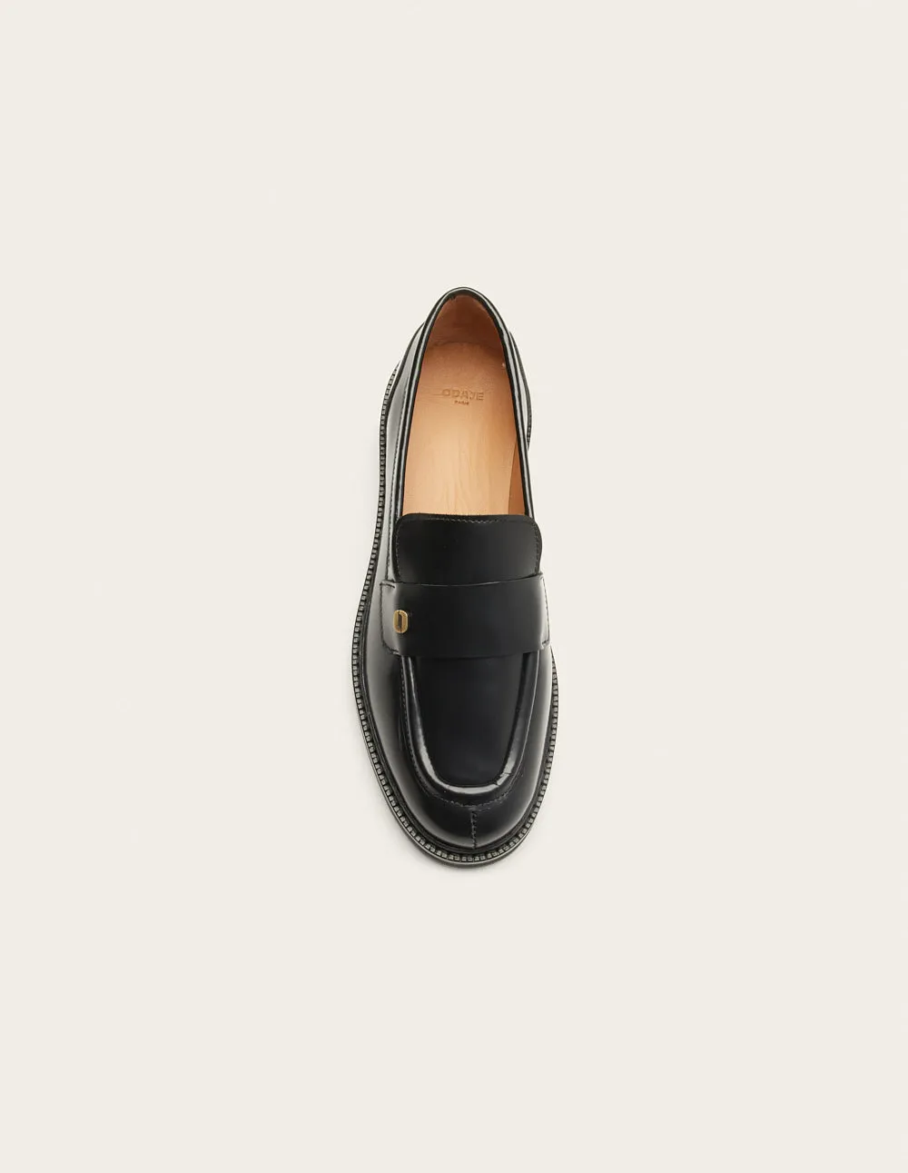 Loafers Marjorie - Black box leather