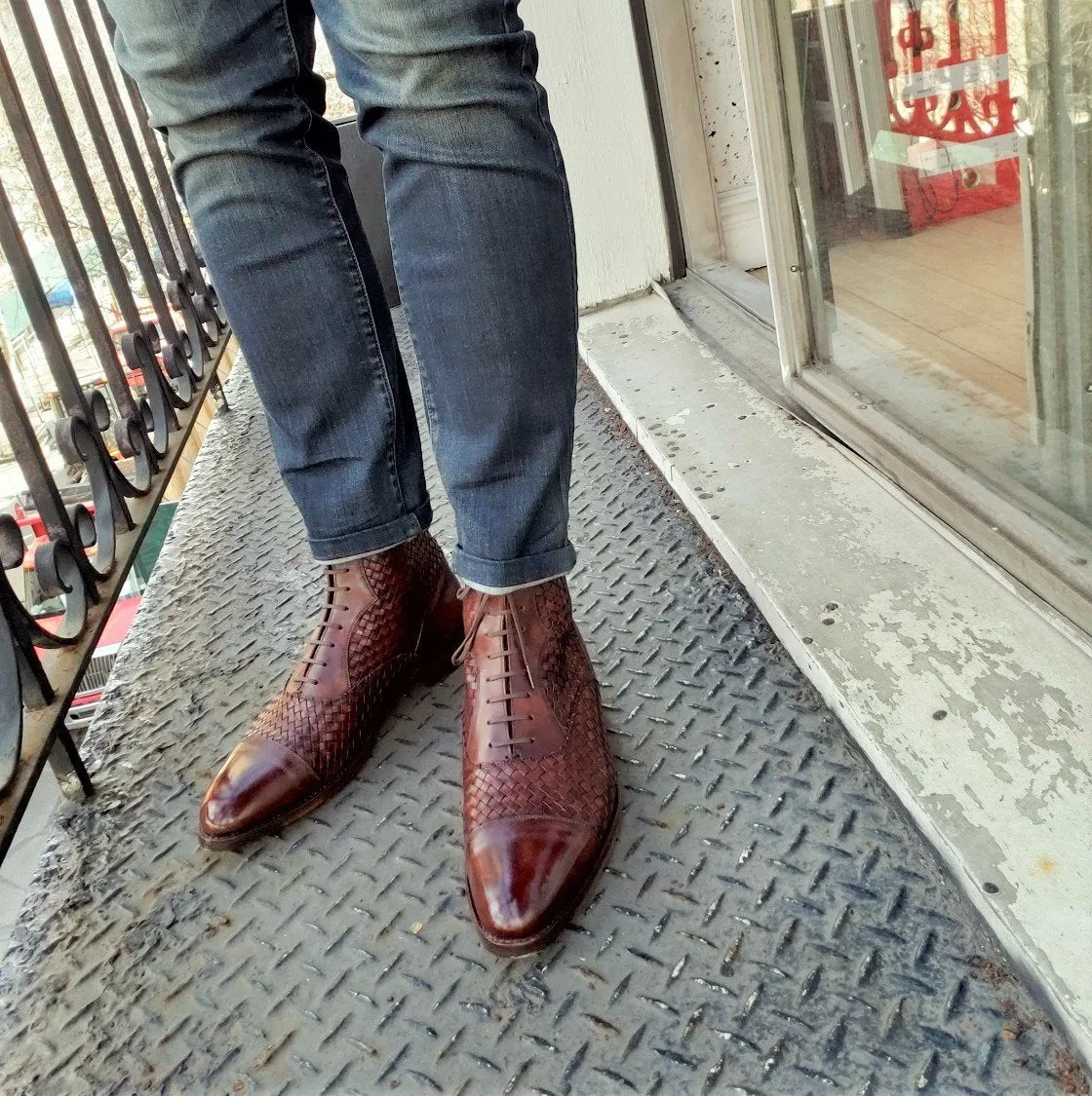 Meadowbrook - MTO - Copper Braided Museum Calf - TMG Last - Antique Single Leather Sole