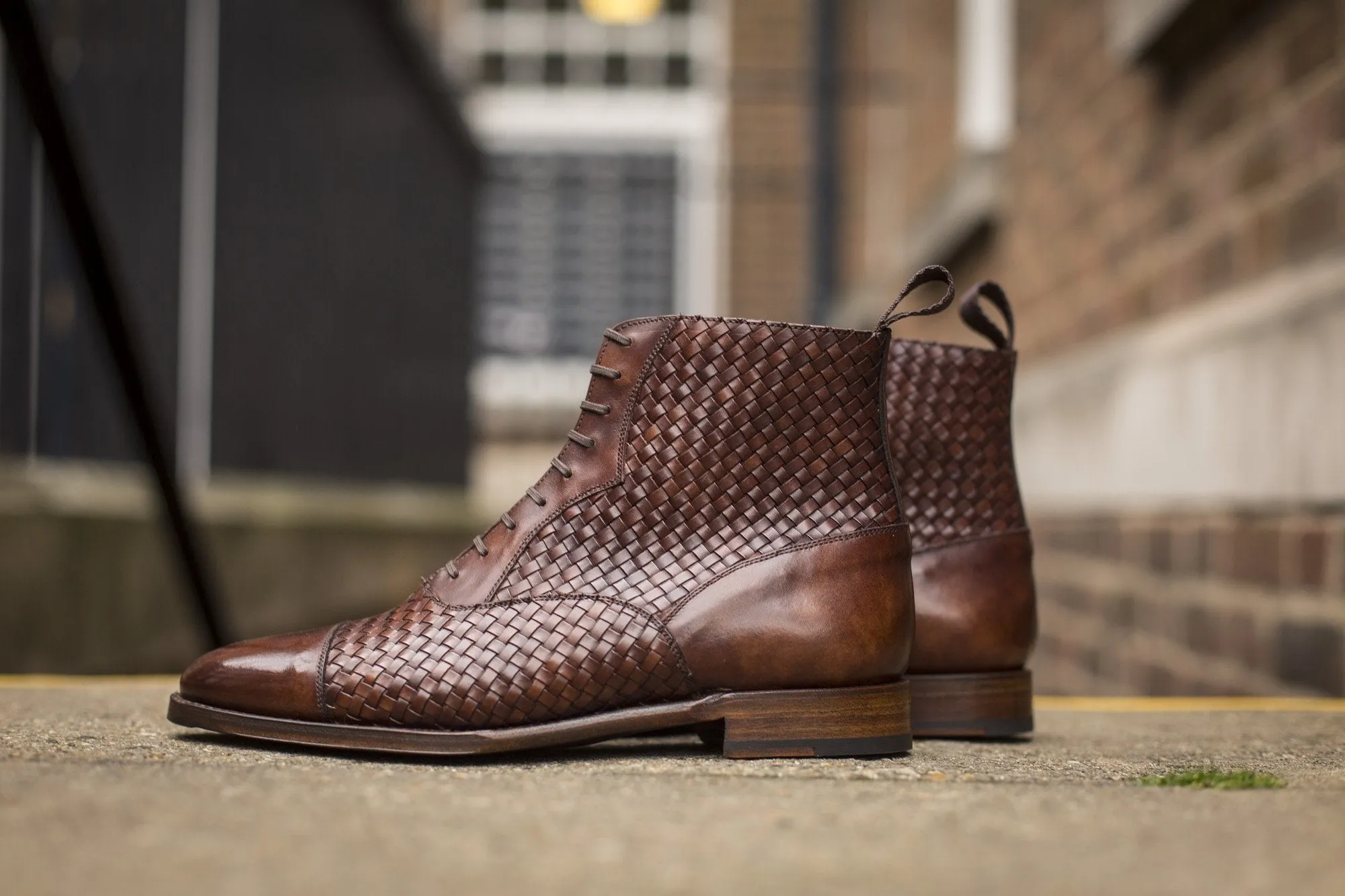 Meadowbrook - MTO - Copper Braided Museum Calf - TMG Last - Antique Single Leather Sole
