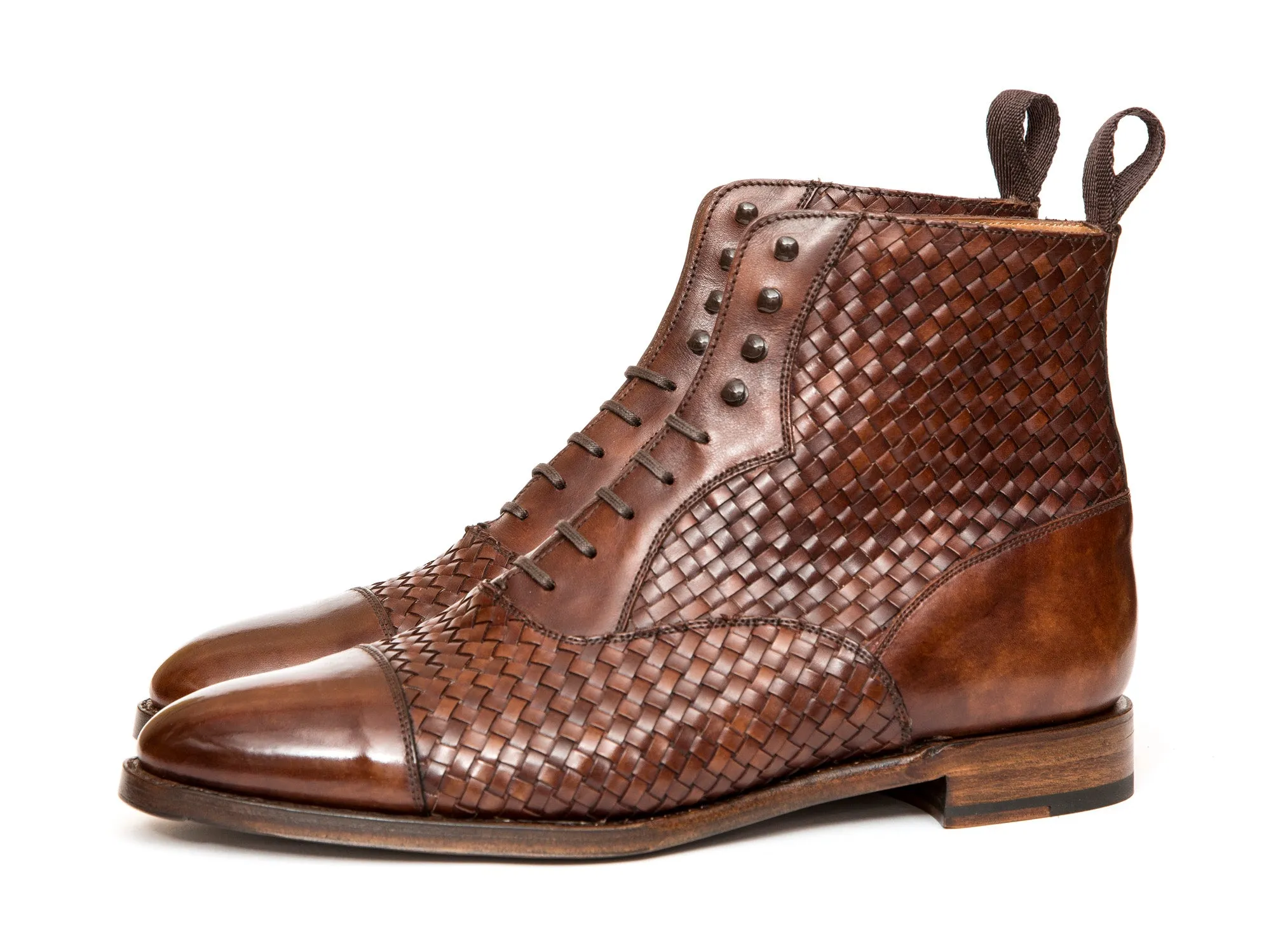Meadowbrook - MTO - Copper Braided Museum Calf - TMG Last - Antique Single Leather Sole