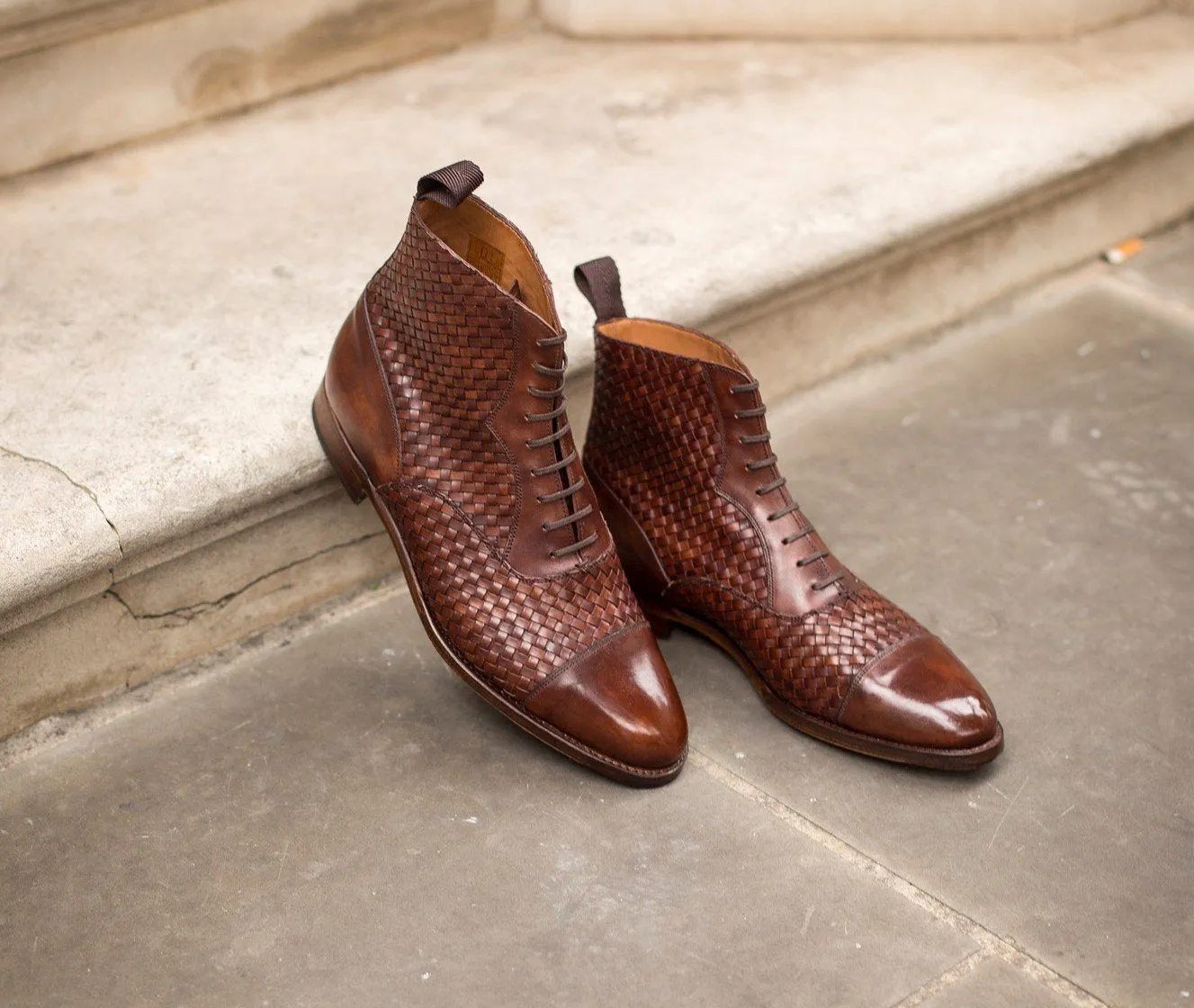 Meadowbrook - MTO - Copper Braided Museum Calf - TMG Last - Antique Single Leather Sole
