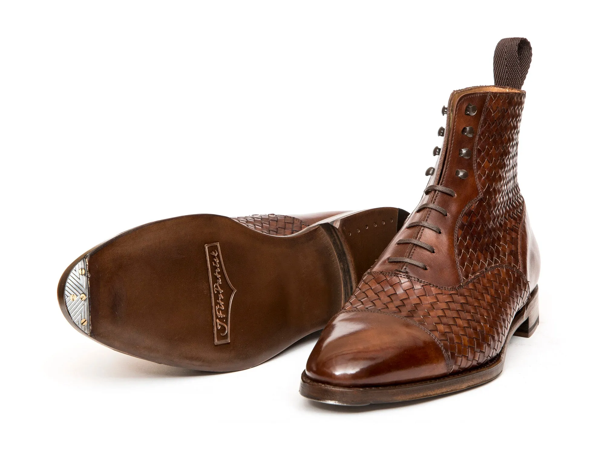 Meadowbrook - MTO - Copper Braided Museum Calf - TMG Last - Antique Single Leather Sole