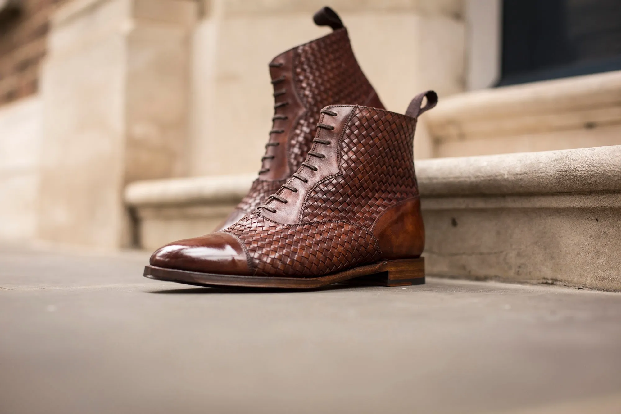 Meadowbrook - MTO - Copper Braided Museum Calf - TMG Last - Antique Single Leather Sole