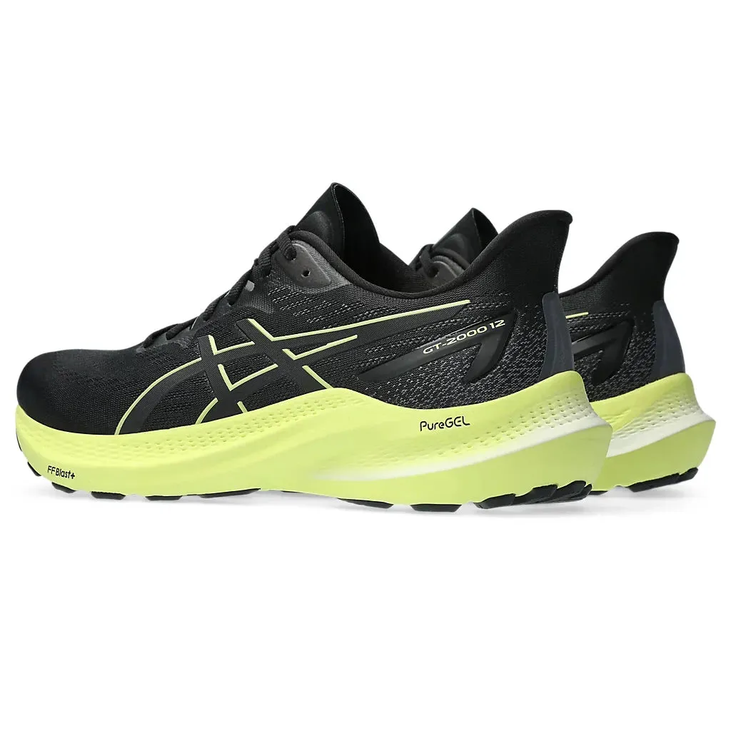 Men's Asics GT-2000 12 Black/Glow Yellow